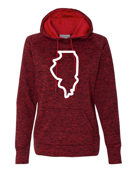 State Poly Contrast Women's Hoodie