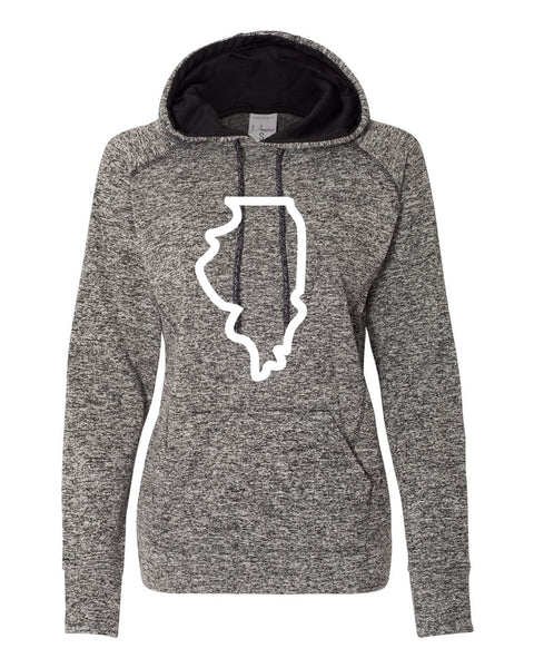 State Poly Contrast Women's Hoodie