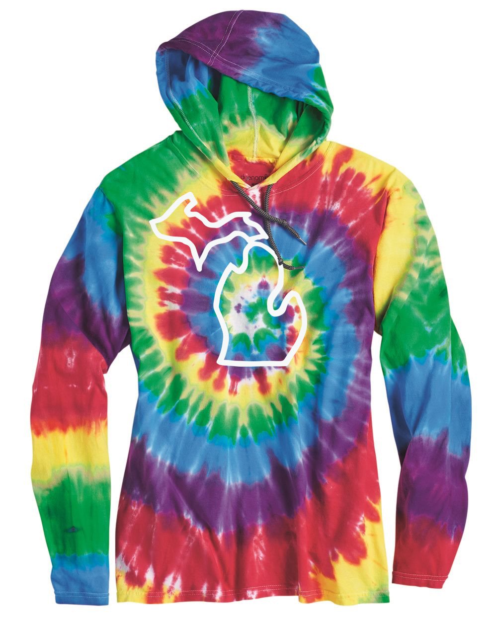 **Mitten Tie Dye Light Weight Hoodie