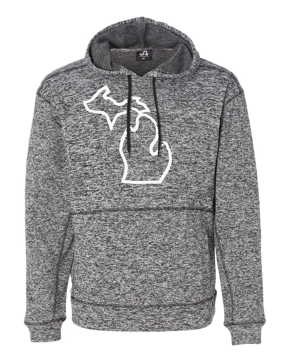 Mitten Poly Contrast Men's Hoodie