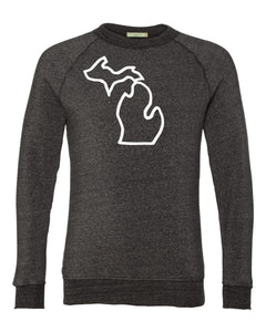 Mitten Triblend Unisex Crewneck Sweatshirt