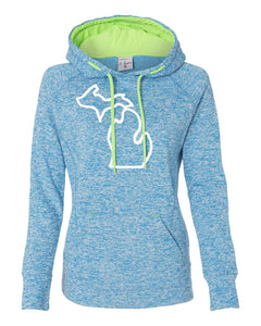 Mitten Poly Contrast Women's Hoodie